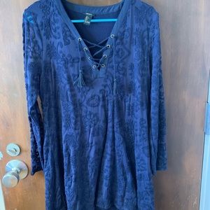 Forever 21 navy lace dress